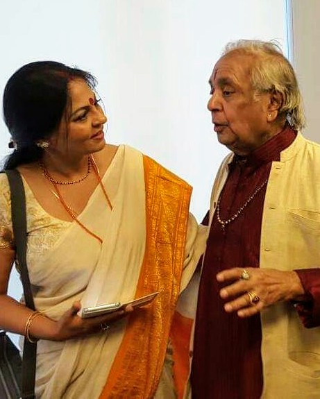 RAchna Mehra with Birju Maharaj